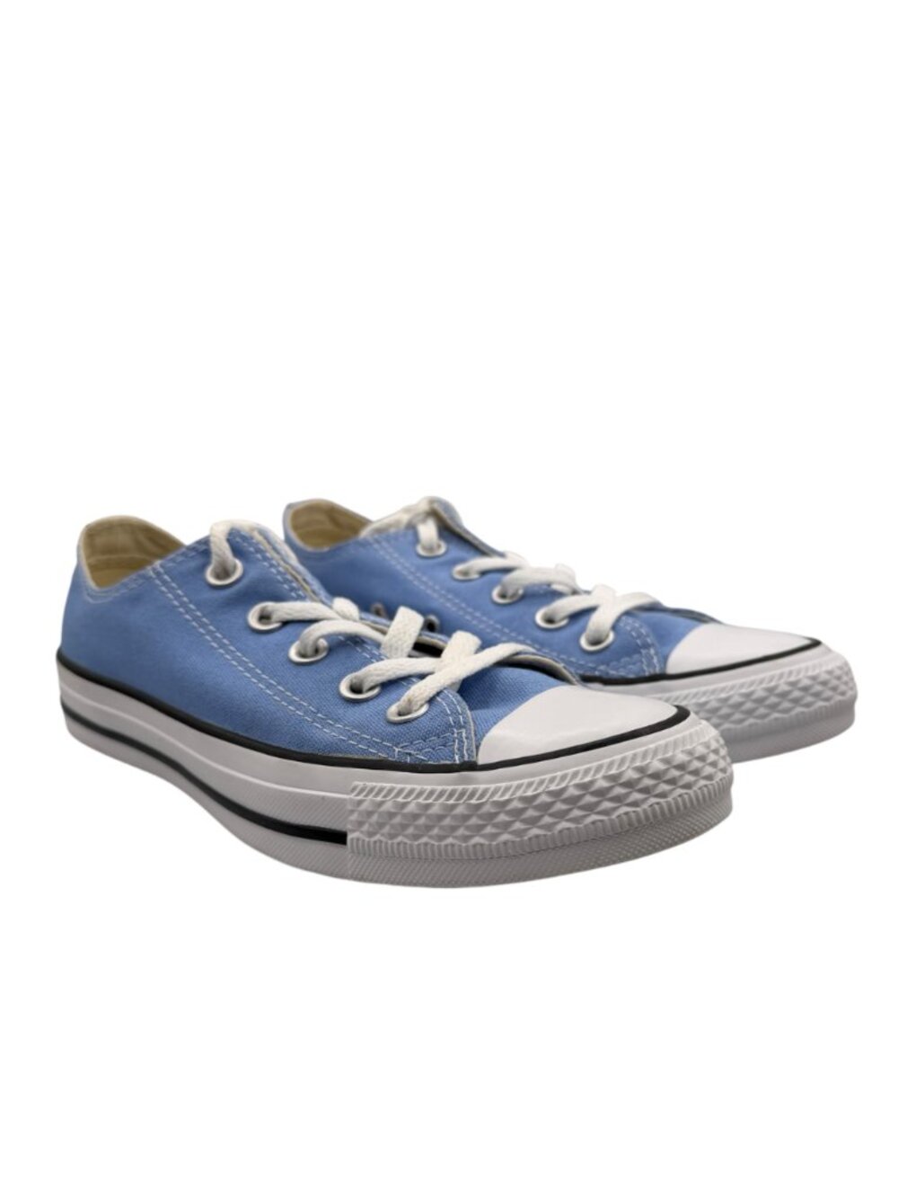 Converse All Star Low Top Lace Up Canvas Pioneer Blue Sneakers (5) - Picture 9 of 15